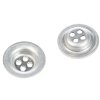 Knoflík na celtu 17mm čtyřdírkový hliníkový šedý