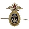 Odznak na čepici admirála ruského námořnictva