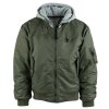 Bunda bomber MA1 s kapucí zelená Fostex®