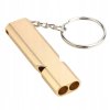 Signální píšťalka na klíče zlatá