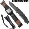 Sada (set) Humvee hodinky,nůž zavírací,led svítilna,plastový box HMV-RCN-RM1