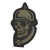 Nášivka Lebka helma Německo WWI  3D PVC suchý zip