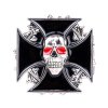 Přezka na opasek kříž s lebkou Cross + Skull