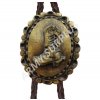 Bolo western kravata mosaz - bota s ostruhy  F078m