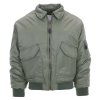 Bunda CWU letecká s límcem zelená Olive Green Pilot Jacket Fostex®