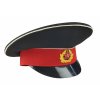 Brigadýrka kadeta vojenské školy černá rudý lem Rusko originál