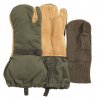 Zimní rukavice US tříprsté original oliv M56 komplet