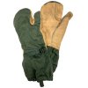 Zimní rukavice US tříprsté original oliv M56 komplet