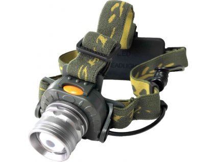 Nabíjacia čelovka ARMY Green Senzor pohybu (1)