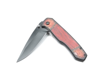 398430 1 benchmade vreckovy noz king wood red