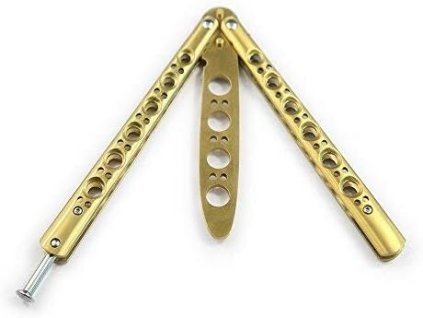 Treningový motýlik Profi zlatý2