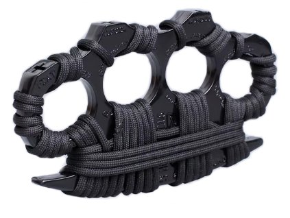 Benchmade Boxer na ruku s paracordom a krížom černý3