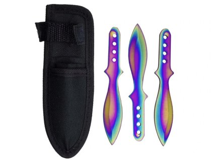 Mini Tomahawk Rainbow X‑10 – sada 3 ks vrhacích nožov2