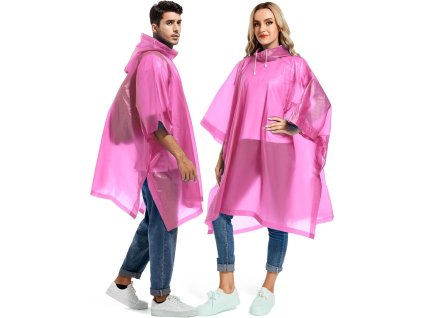 495788 ponco plastenka ruzova