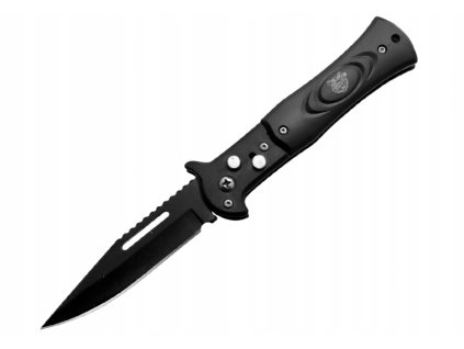 TIGER Automatický nôž – ultralight black switchblade