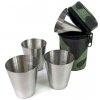 Nerezové poháriky v púzdre L 80ml 4ks maskáčové (2)