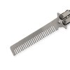 Tréningový motýlik Balisong Hair Silver (6)