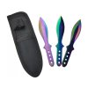 Mini Tomahawk Rainbow X‑10 – sada 3 ks vrhacích nožov