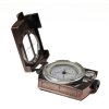 Kovový vojenský kompas s optikou Metallic