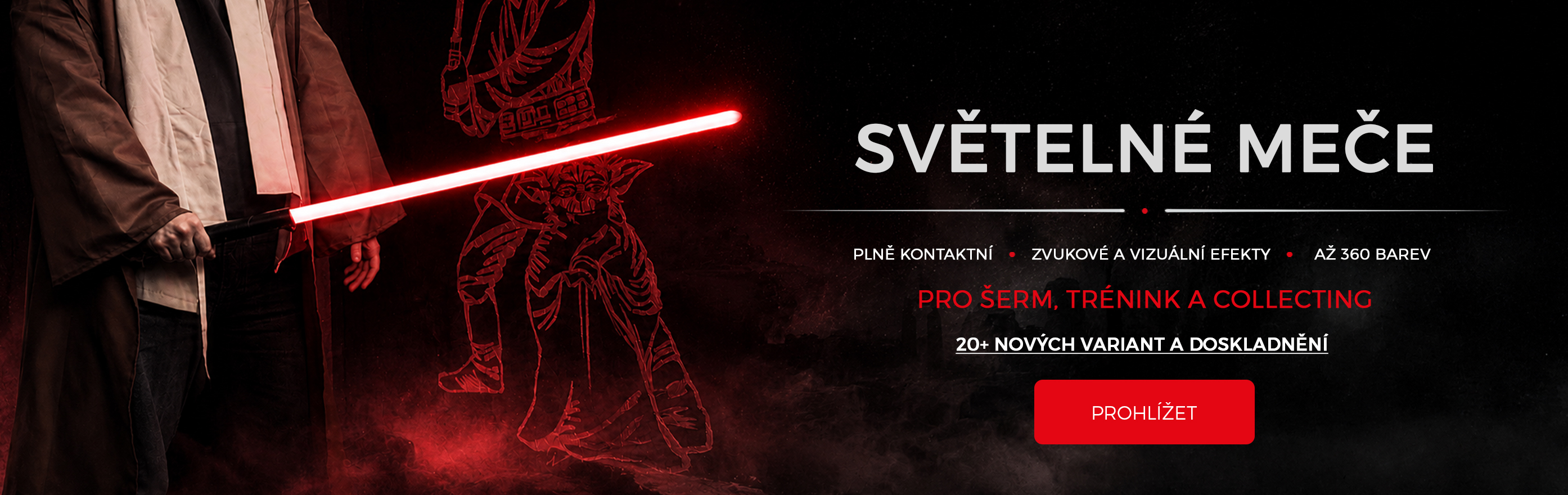 Světelné meče nyní ve slevě až 50%
