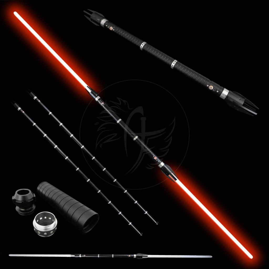 Světelný doublesaber/kopí "THE FORCE UNLEASHED" Plně kontaktní! Multi-color!!!