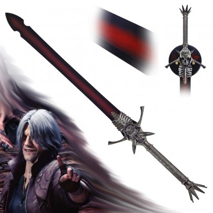 Danteho obouručák s plaketou "SON OF SPARDA" Devil May Cry