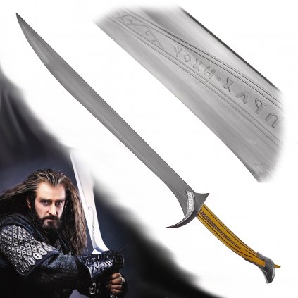 Meč Thorina Pavézy "ORCRIST" Hobbit replika