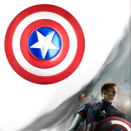 Štít Steva Rogerse "CAPTAIN AMERICA" hliníková slitina HQ