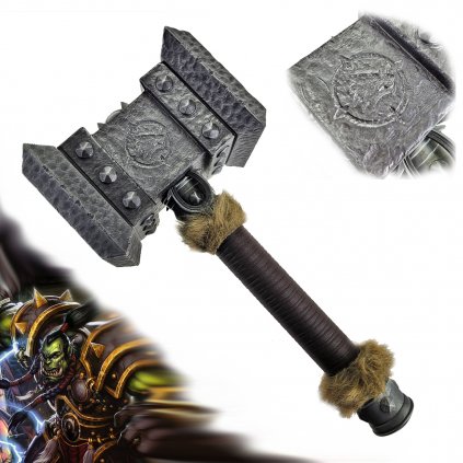 Ocelové válečné kladivo "DOOMHAMMER-STEEL" Warcraft