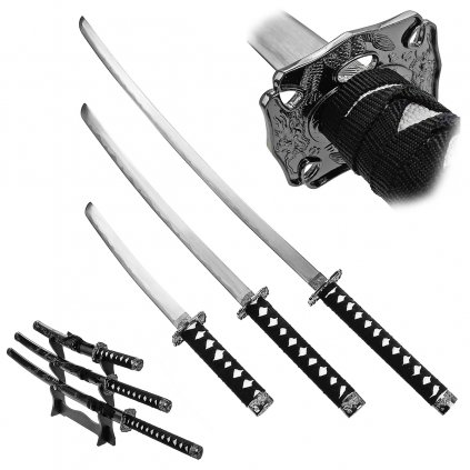 Sada samurajských mečů "BLACK - ADVANCED"