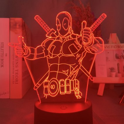 3D akrylová stolní lampička "DEADPOOL" - MARVEL