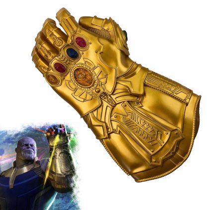 Gumová Thanosova rukavice "INFINITY GAUNTLET" svítící - Marvel