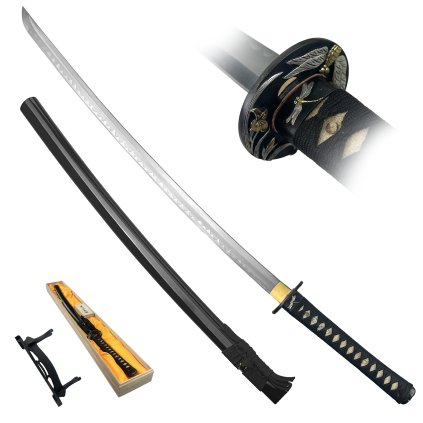 Japonská královská katana "AKITSUZAKI" s bohatým příslušenstvím