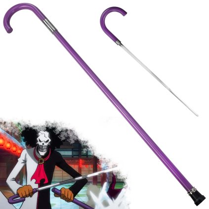 Vycházková hůl "BROOK'S SOUL SOLID" se skrytou čepelí - One Piece