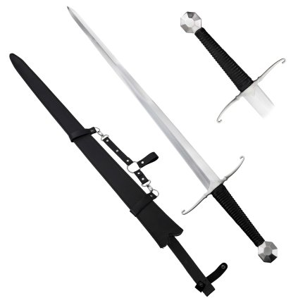 Ostrý středověký meč "HASTINGS SWORD" s pochvou na opasek - HQ!
