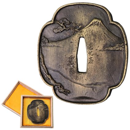 Náhradní záštita pro samurajské meče "SUMO FUJI TSUBA"