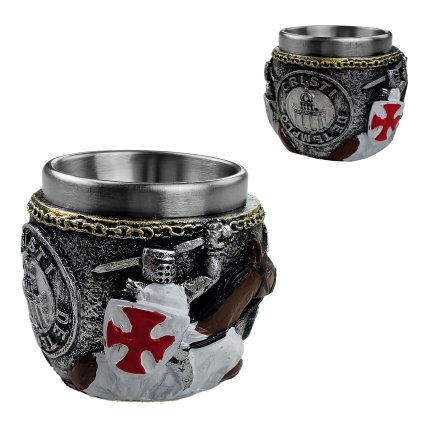 Templářský hrnek na panáky "THE HOLY GRAIL"