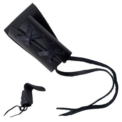 Kožený závěs na meč "PITCH BLACK"