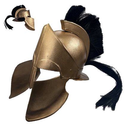 Spartská helma "GUARDIAN OF SPARTA" s chocholem