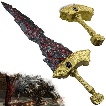 Obří meč "MALIKETH'S BLACK BLADE" z pryskyřice - Elden Ring