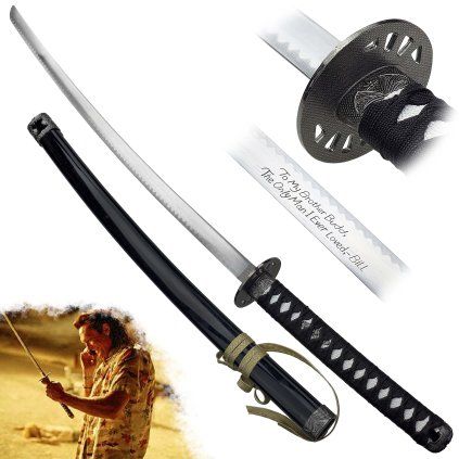 Ocelová katana "BUDD'S KATANA" se stojánkem - Kill Bill