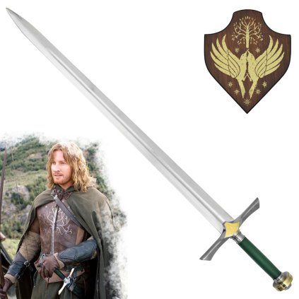 Ocelový meč "FARAMIR'S SWORD" s plaketou - Pán Prstenů