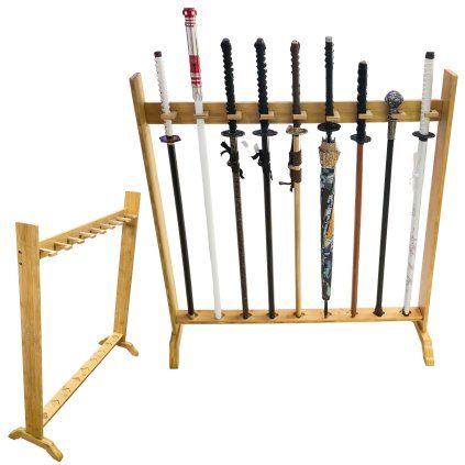 Vertikální stojan "ZEN BAMBOO" pro 9 mečů