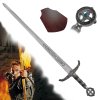 Honosný středověký meč "LOCKSLEY" s plaketou