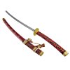 Honosná katana "DOUBLEHAND SAMURAI" červená