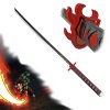 Měkčená Nichirin Katana "TANJIRO KAMADO - FLAME SWORD" - Demon Slayer