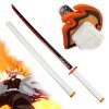 Měkčená Nichirin Katana "KYOJURO RENGOKU" - Demon Slayer