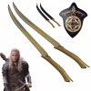 Replika dýk "FIGHTING KNIVES OF LEGOLAS" s plaketou i pochvou - Pán Prstenů
