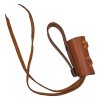 Jednoduchý kožený závěs na dýku/meč "BROWN SHEATH"