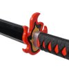 Dřevěná nichirin katana "TANJIRO FLAME KATANA" - Demon Slayer